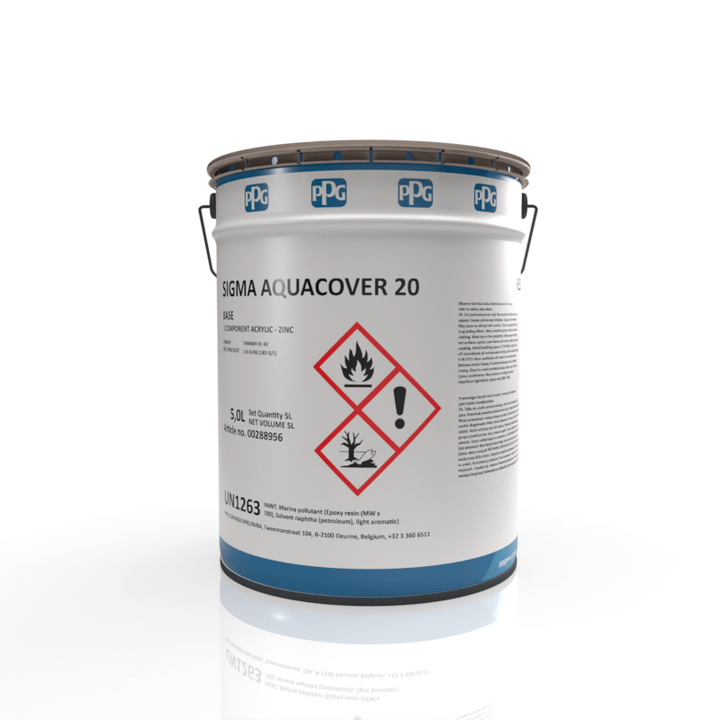 PPG - Sigma AquaCover 20 - Pre Treated Steel Primer