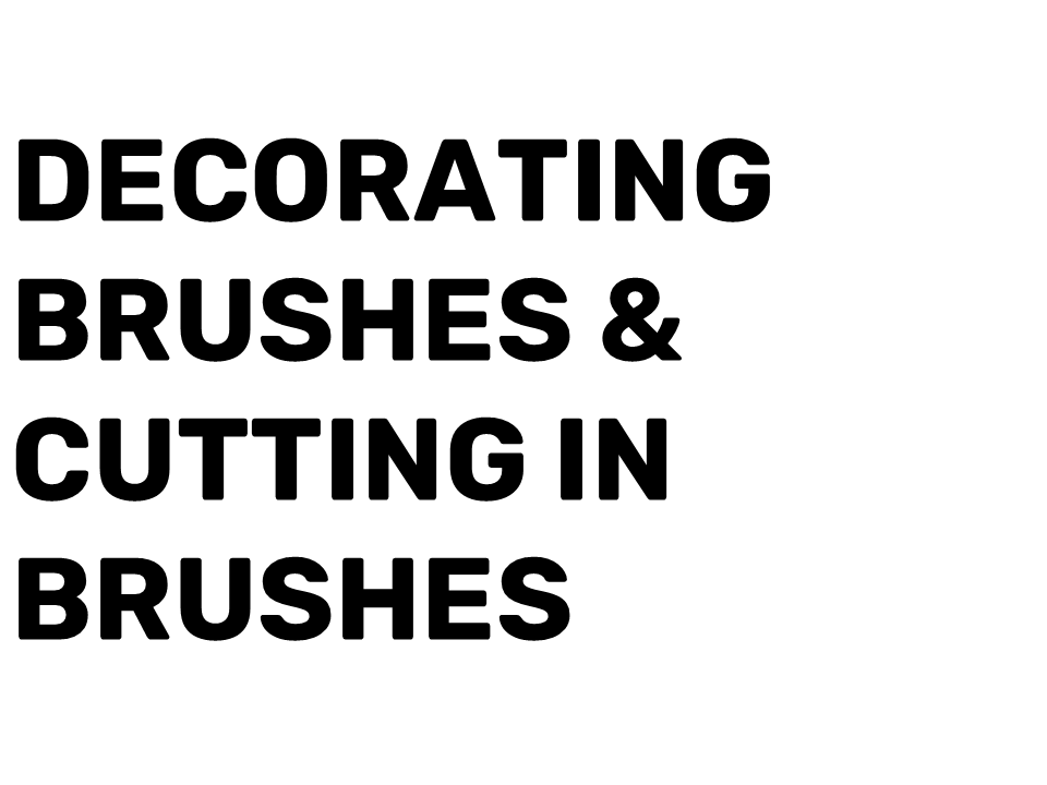 Decorating Brushes & Cutting-In Brushes